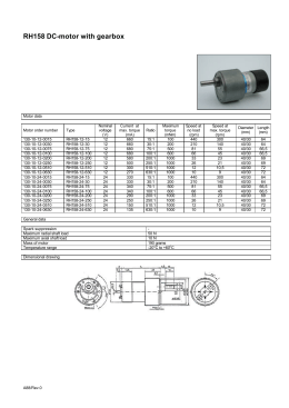 RH158 DC-motor with gearbox