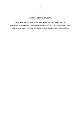 Schema di convenzione - Regione Emilia