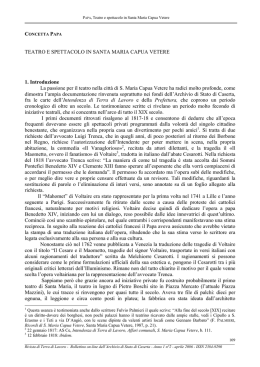TEATRO E SPETTACOLO IN SANTA MARIA CAPUA VETERE 1