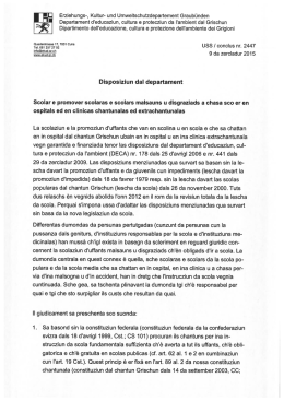 Scolar/promover scolars malsauns/disgraziads