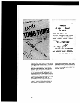 Marinetti: Zang Tumb Tumb, 1914. Cover for his