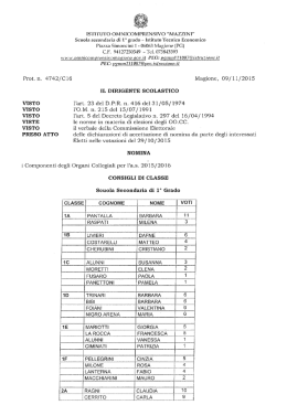 ISTITUTO OMNICOMPRENSIVO &ldquo;MAZZINI" Scuola secondaria di 1