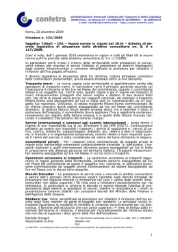 IVA &ndash; Nuove norme in vigore dal 2010