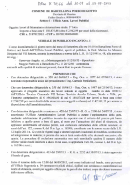 verbali n 1 e n 2 gara lavori sistemazione strade