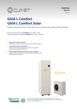 GAIA L Comfort GAIA L Comfort Solar