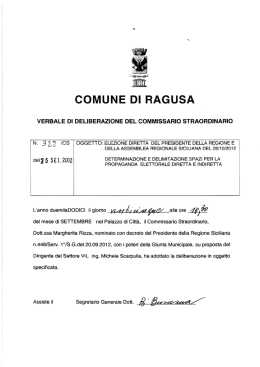 COMUNE DI RAGUSA