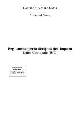 IUC - Comune di Vedano Olona