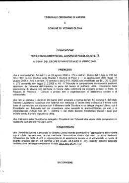 Vedano Olona - Tribunale di Varese