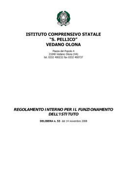 ISTITUTO COMPRENSIVO STATALE &ldquo;S. PELLICO&rdquo; VEDANO OLONA