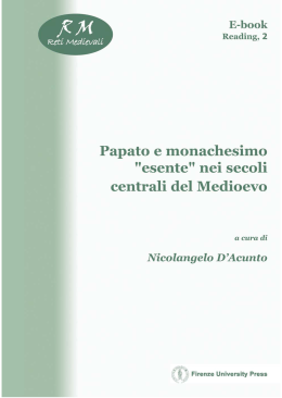 Papato e monachesimo "esente" nei secoli centrali