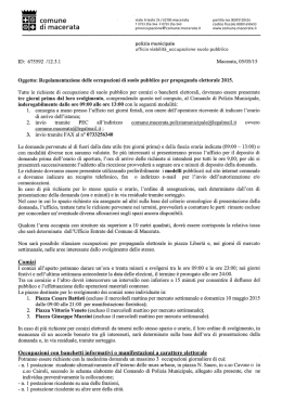 poiizia municipale - Comune di Macerata