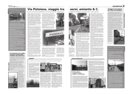 Via Pistoiese, viaggio tra aerei, am iaggio tra aerei, amianto & C.