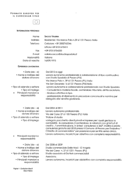 Valeria Sacco - Fondazione G. Rossini