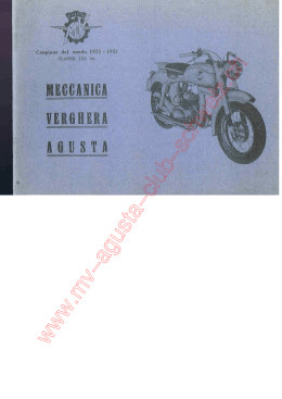 MV Agusta 125 Turismo Pullmann Handbuch