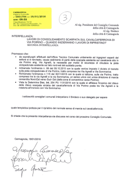 2016_01_25 – Interpellanza – Lavori di consolidamento scarpata