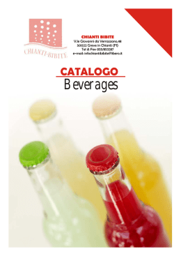 Il catalogo di Chianti Bibite