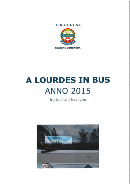 Viaggio In Bus - Unitalsi Bergamo