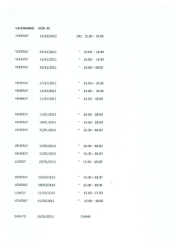 venerdi` venerdi` venerdi` venerd!