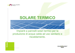 SOLARE TERMICO - Borghi Sostenibili del Piemonte