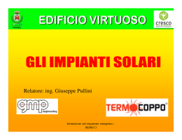 Impianti solari - Comune di Saronno