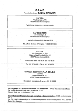 C.A.A.F. - Comune di Sasso Marconi