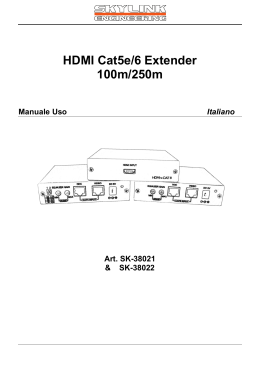Extender HDMI in Cat5/6 - 100 metri