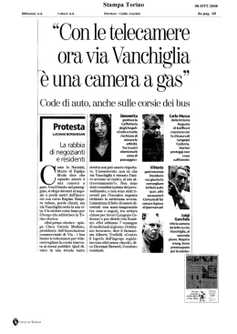 &ldquo;Con le telecamere