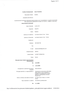 C.V. - IRES Piemonte