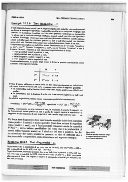 Test Diagnostici - Dipartimento di Matematica e Informatica