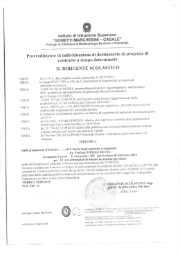 Individua TONOLI Valentina - Gobetti Marchesini