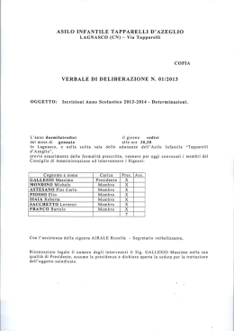 LAGNASCO (CN) - Via Tapparelli