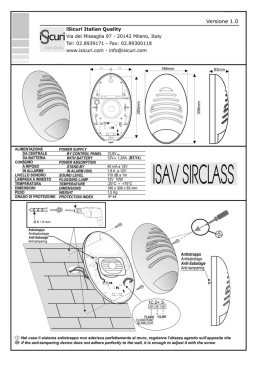 Versione 1.0 iSicuri Italian Quality | Via dei Missaglia 97