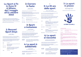 Lo sport si fa in 5