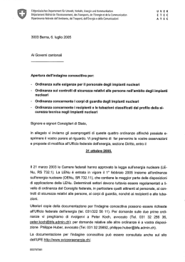 Ordinanza sulle esigenze per il personale degli impianti nucleari