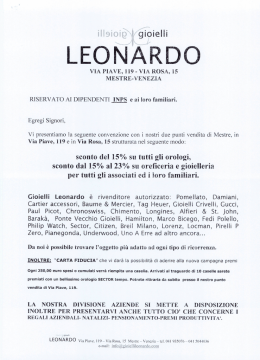 VIA PIAVE, 119 - VIA ROSA, 15 MESTRE-VENEZIA