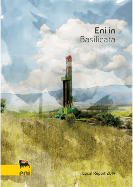 Scarica il Local Report di Eni in Basilicata 2014