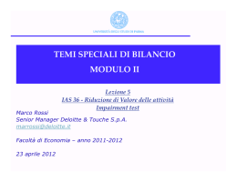 Lezione 5 - Dipartimento di Economia