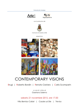 Contemporary Visions - Villa Bembo Caliari