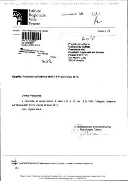 testo presentato - Consiglio Regionale del Veneto