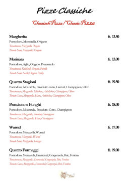 Pizzeria - Il Giardino D`Arbigo