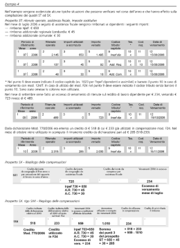 Esempio 4 Nell`esempio vengono evidenziate alcune tipiche