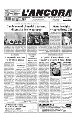 Numero 21 - L`ANCORA edicola