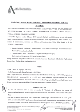 Verbale Avviso d`asta Pubblica