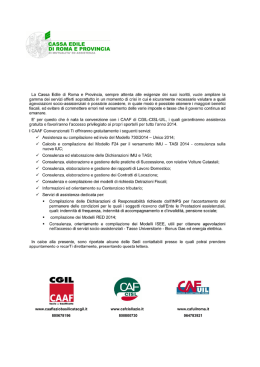Convenzione Caf 2014