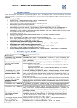 Scheda di sintesi - Camera di Commercio di Avellino