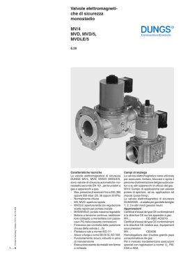 Valvole elettromagneti- che di sicurezza monostadio MV/4