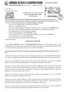 III`TICIÙ TECNICI) CÙII`IIINÀLIÌ via Ezio Vanoni n. 2