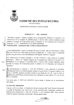 verbali Via Clementina