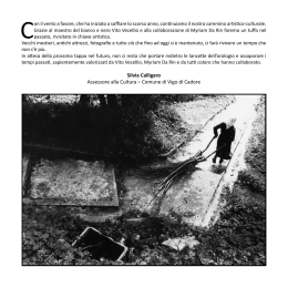 Silvia Calligaro Assessore alla Cultura &ndash; Comune di Vigo di Cadore