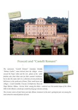 Frascati and “Castelli Romani” - ENEA